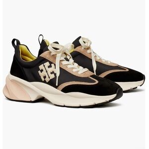 New Tory Burch Black Multicolored Athletic Trainers